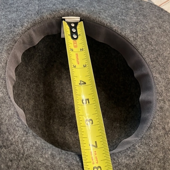 Charcoal Gray Wool Hat 4” Wide Brim Floppy Boho Cottagecore Peasant Romantic Hat - Picture 9 of 11